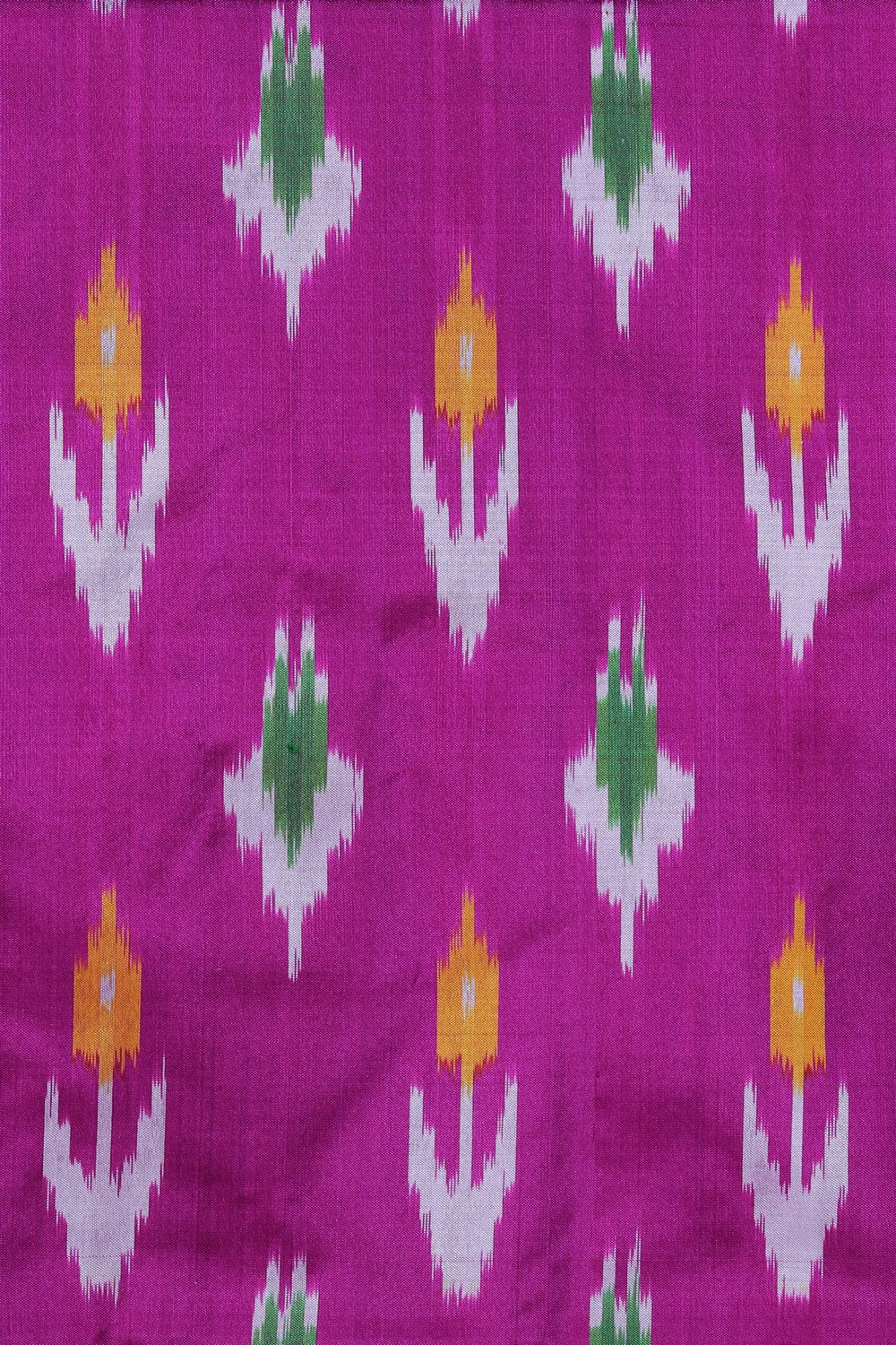 Image of Pochampally Ikat Silk Purple Saree